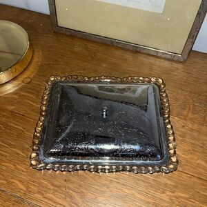 VINTAGE RELISH DISH – Clear Pressed Glass – Divided Tray